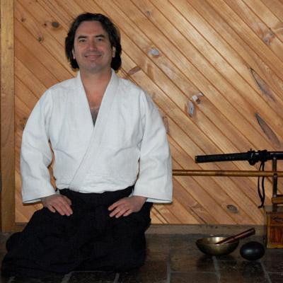 James Irving in seiza position